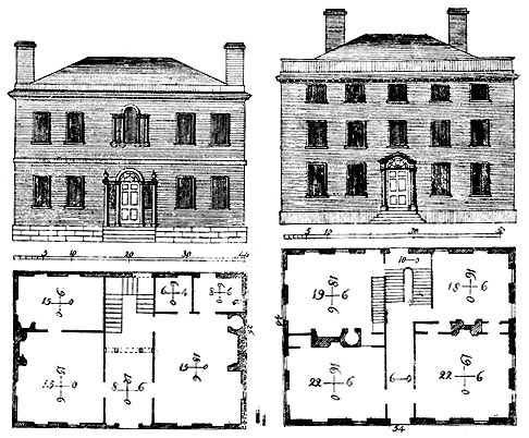 Plans of Colonial Mansions